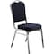 National Public Seating Deluxe Fabric Upholstered Stack Chair, Midnight Blue 9354-SV - alternate 1